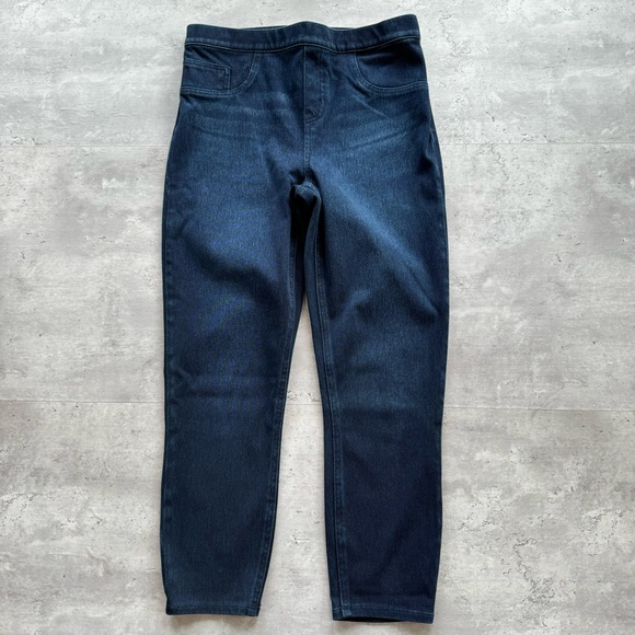 Spanx Jean-ish Ankle Leggings, Size Large Petite, Blue - Picture 6 of 12